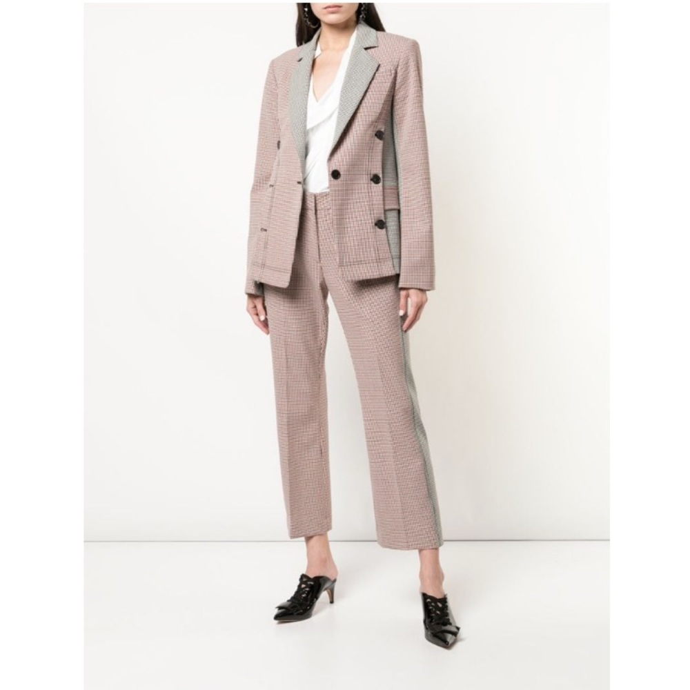 10 Crosby Derek Lam Checked Crop Flare Pants $425